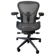 Refurbished - Herman Miller Aeron Remastered (Size C) - 60-month warranty - 90 days reflection time