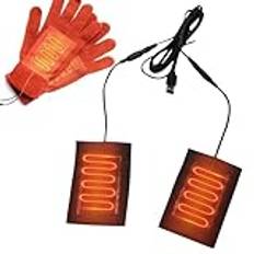 Handskar värmedyna - 5V elektrisk värmedyna, 2-i-1 värmedyna | USB värmedyna för kall vinter, eluppvärmda handskar, vintervärmedyna, bärbar värmedyna för händer och fingrar