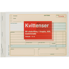 Kvittoblock Num. A5L 2x50st*