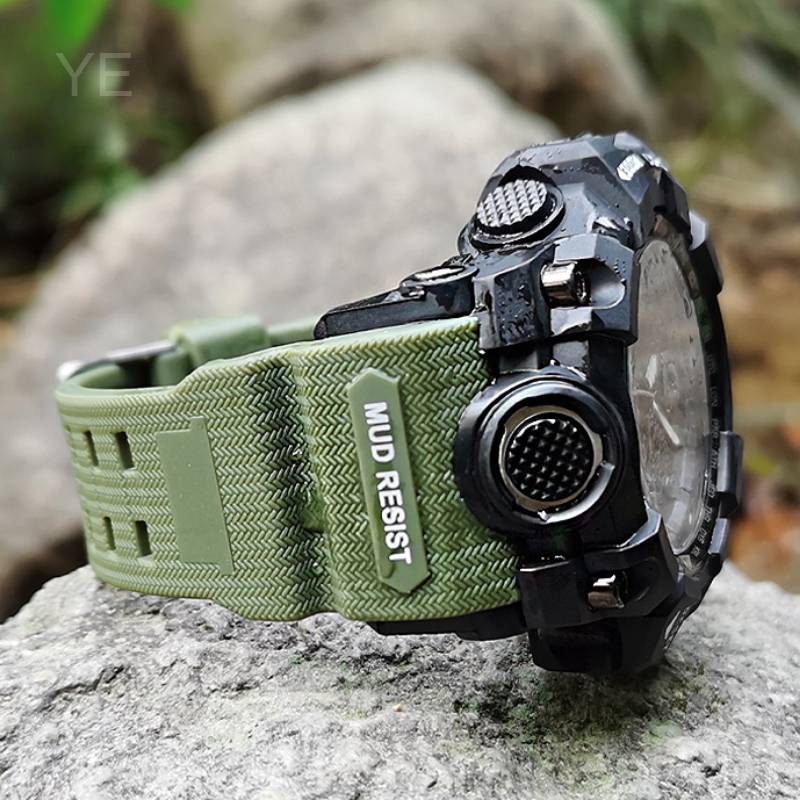 Modified Special Interface Resin Silicone Watch Accessories for Casio G-SHOCK Mudmaster GWG-1000/GB Series Watchband Black Blue