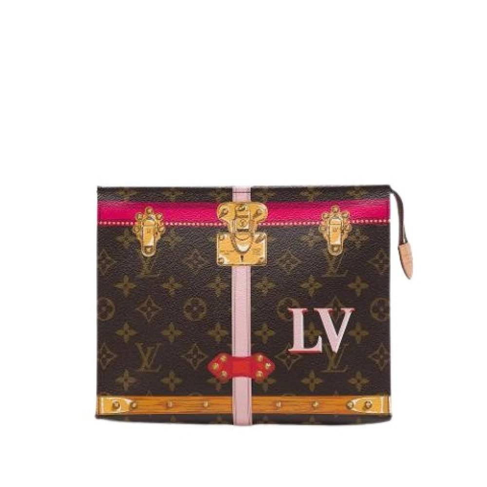 Louis Vuitton Vintage Pre-owned Toiletry Pouch 26 - Vintage - Dame - Brun - ONE SIZE -