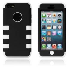3-delt Robot silicone cover til iPhone 5C. Hvid.
