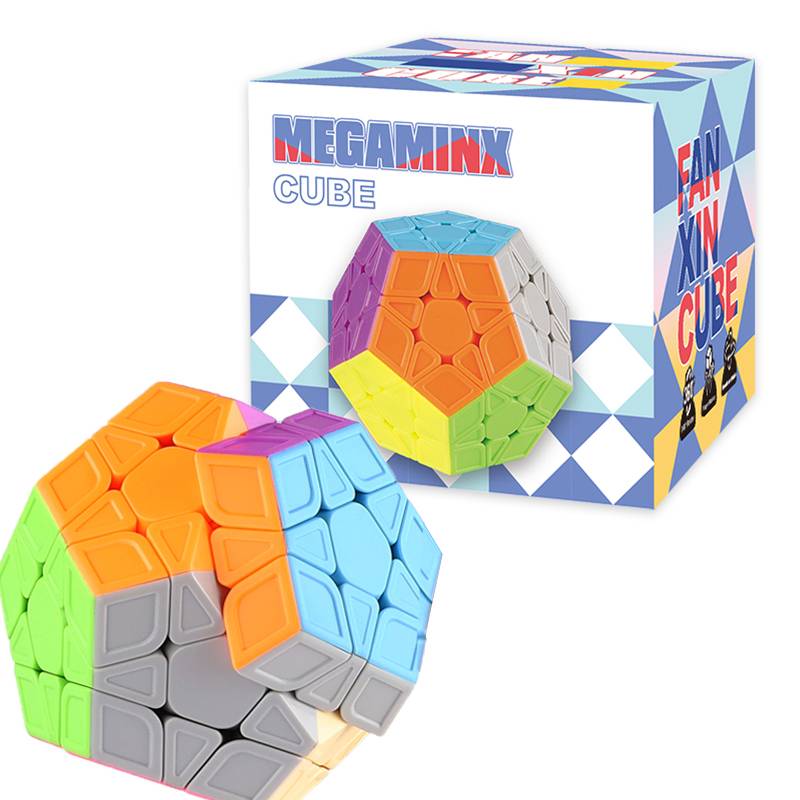 Megaminx Magnetic Magic Cube 3x3 Dodecahedron Twelve Color Speed Magic Cube Frosted Touch Puzzle Professional Toys for Kid Gifts