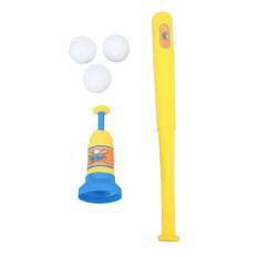Kids Baseball Toy Set 3 Balls Baseball Bat Improve Coordination Baseball Batting Toy for Outdoor