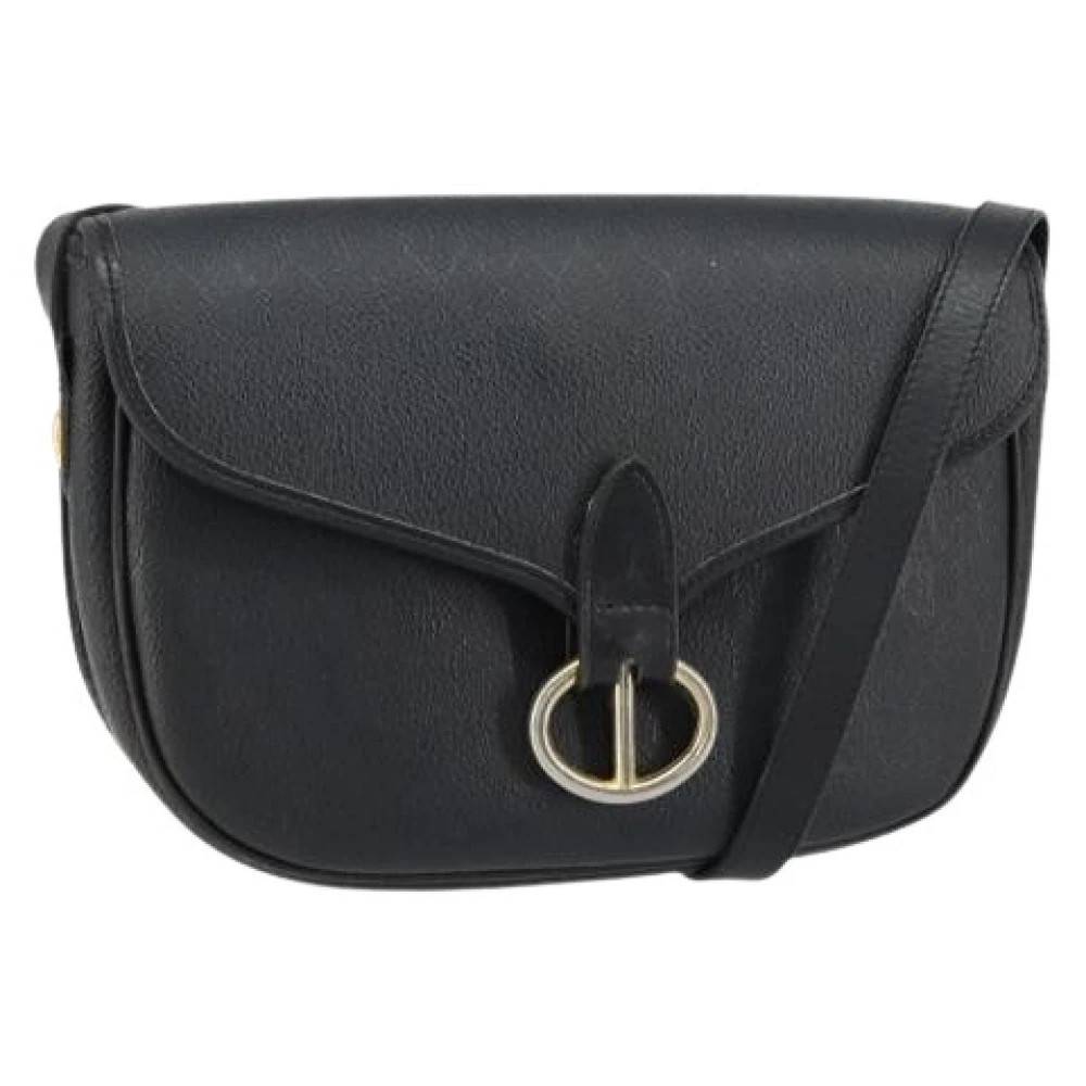 Dior Vintage Pre-owned Vintage Honeycomb Flap Crossbody Taske - Vintage - Dame - Sort - ONE SIZE - Uld