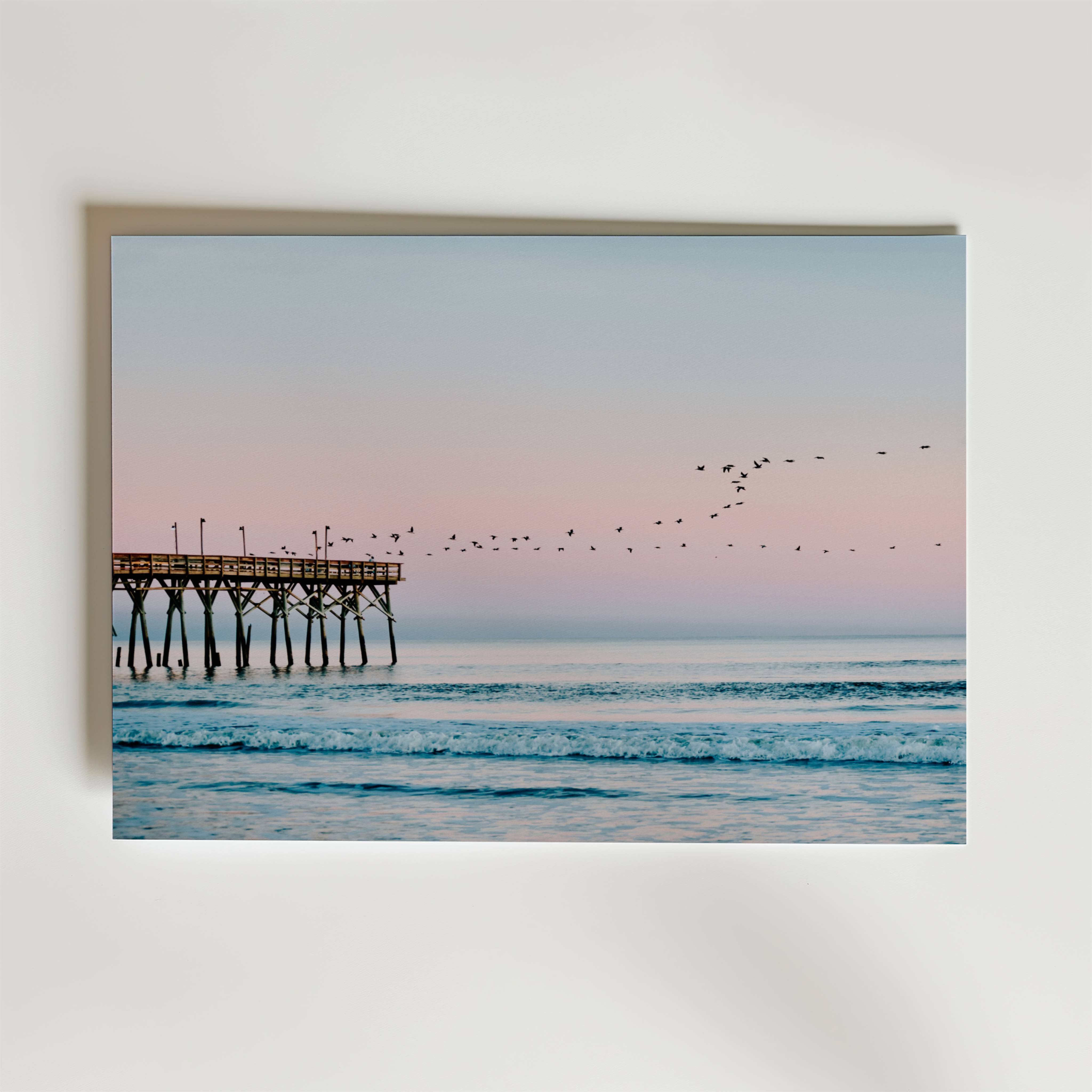Pastel Pier Horizon Poster - Fine Art Poster 100x140 cm