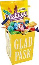 Påskbox 15 cm med Happy Easter godismix