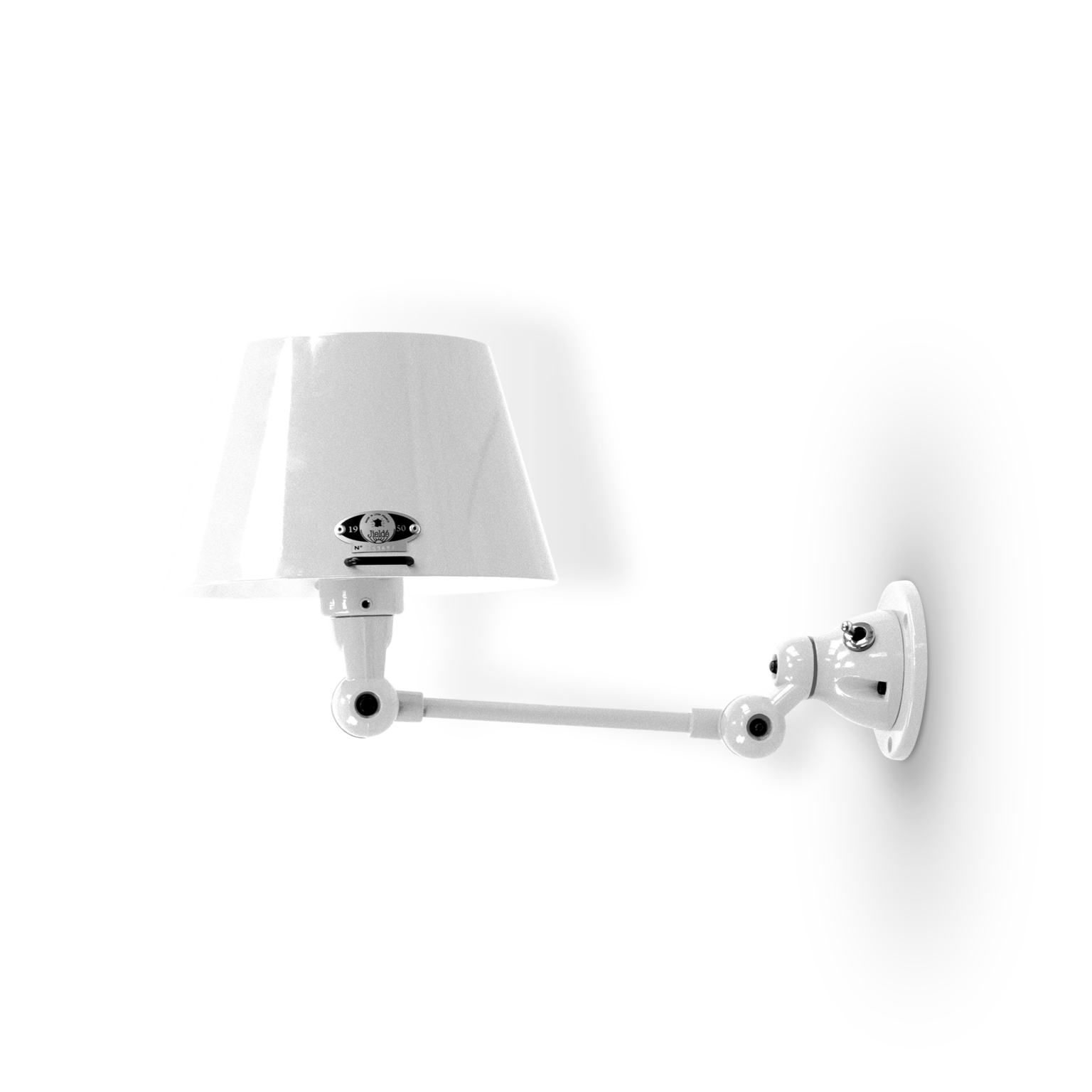 Aicler AID701 væglampe fra Jieldé - Silver grey / Blank