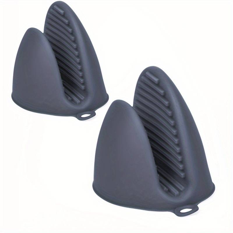 2 Pack Silicone Oven Mitts Pot Holders Sets for Kitchen Heat Resistant Small Kitchen Mittens Rubber Air Fryer Mitts Mini Pot Pin