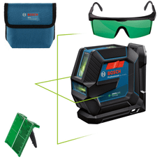 BOSCH GLL 2-15 G Linjelaser (15 m) +Universalholder LB 10 + Laserbriller