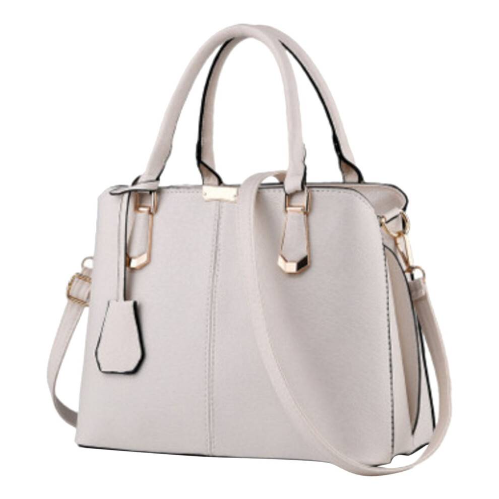 Retro læder crossbody-taske til kvinder med stor kapacitet
