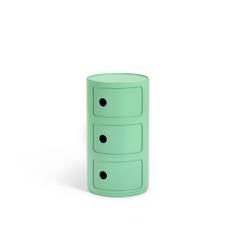 Kartell - Componibili Bio 3 Green - Hurtsar - Anna Castelli Ferrieri - Grön - Naturmaterial