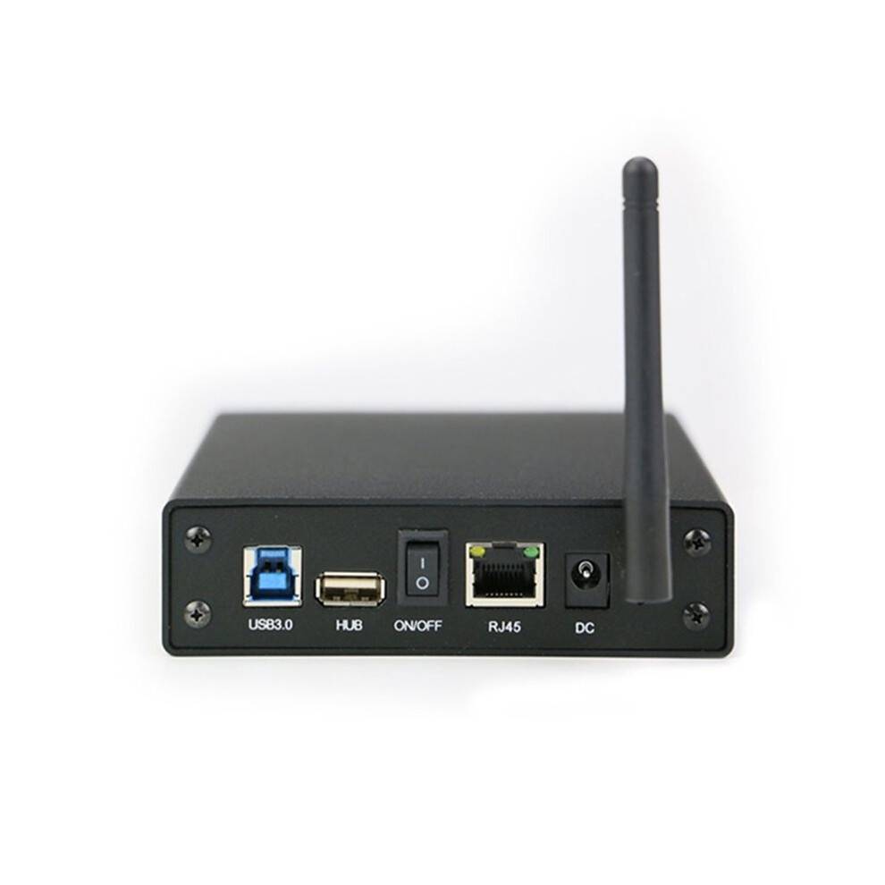 3.5'' HDD SSD Enclosure Portable USB3.0 Rj45 Ethernet NAS Network Streaming Server Storage for Case UK Plug