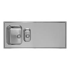 Heltäckande Diskbänk Franke De Luxe G 12/14 Vändbar 1400 mm