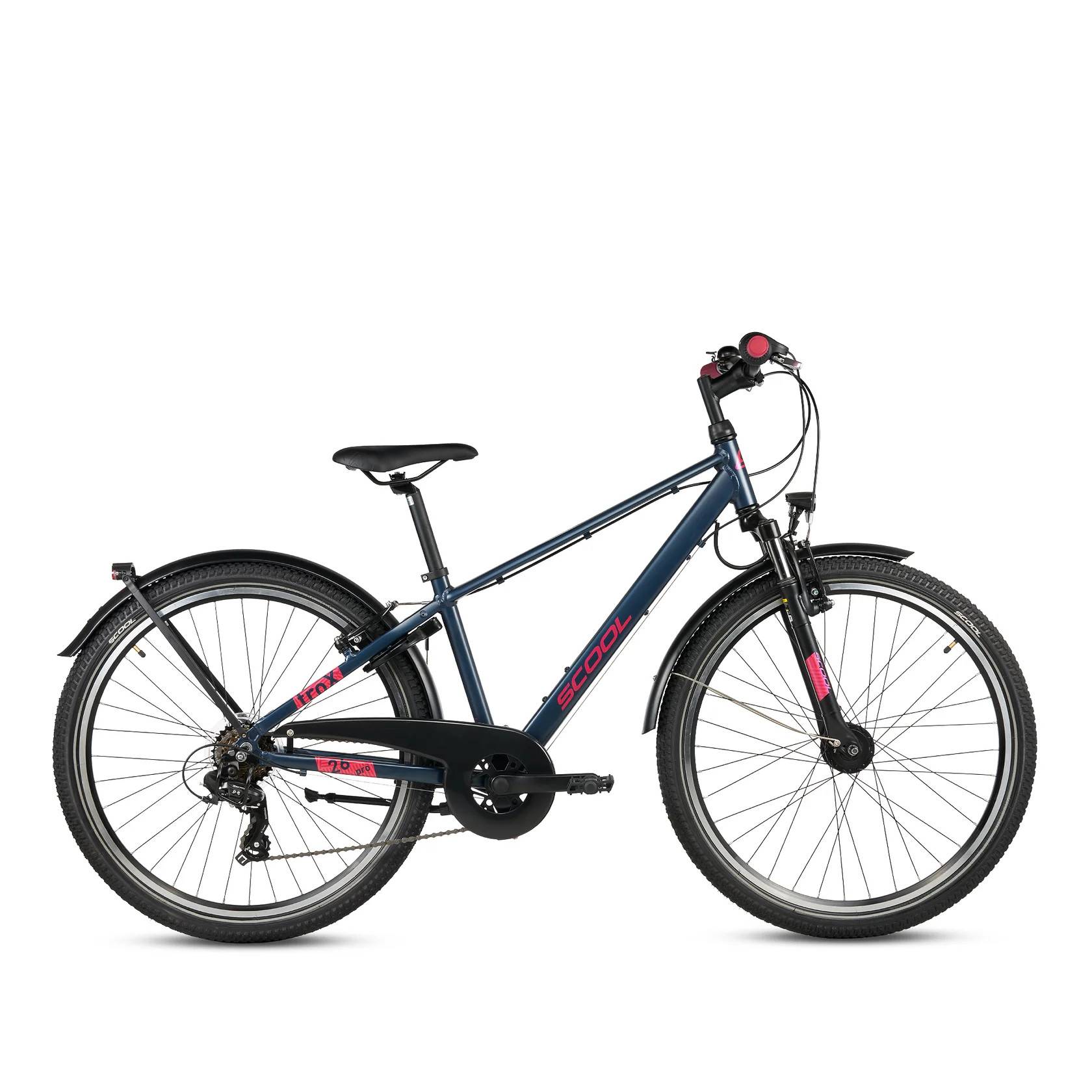 S'COOL troX Pro 26-K7 26" cykel med 7 gear - mørkeblå