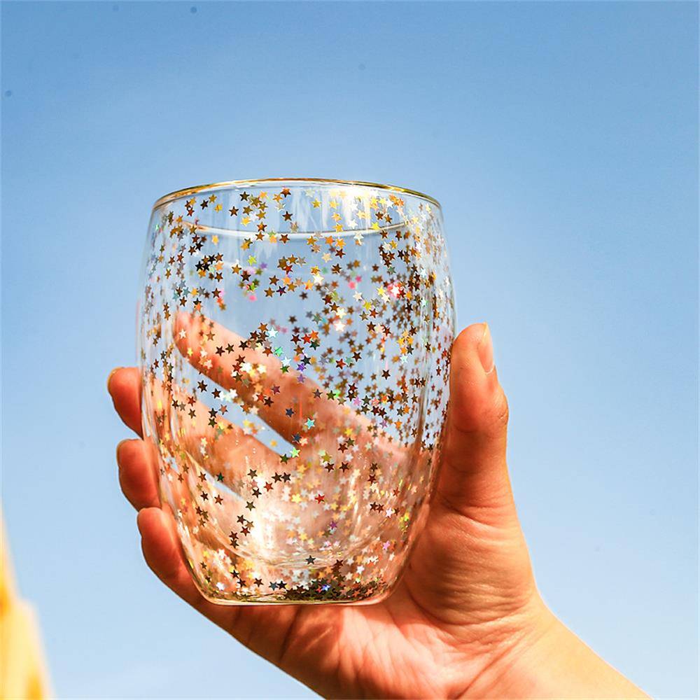 Dubbelväggad Glasmugg Set 250/350ml - 250ml