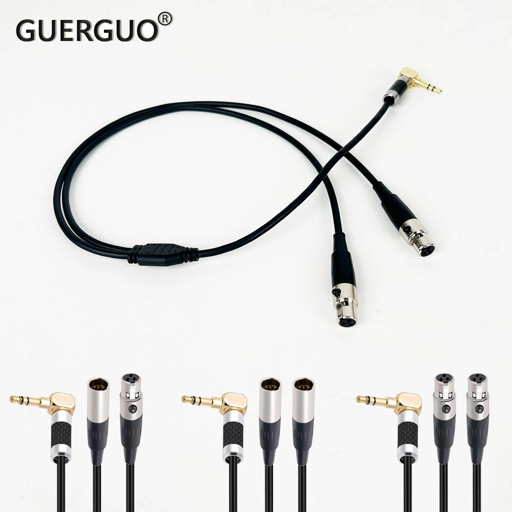 Dual Mini 3Pin XLR Male & Female to 3.5mm 1/8" TRS Male Plug Audio Y Cable Cord 0.2M 0.3M 0.5M for Camera SLR Microphone