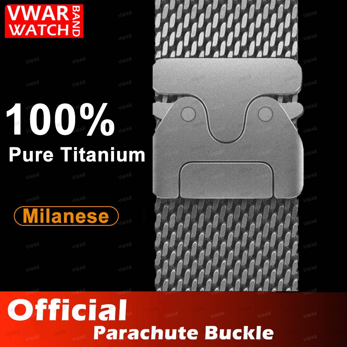 100% Titanium Band for Apple Watch Ultra 3/2 49mm Series 11 10 9 8 7 6 SE 3 Natural Titanium Milanese Loop Strap for iWatch 46mm