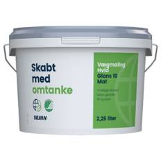 Skabt med omtanke, Vægmaling, glans 10, base C, 2,25 L