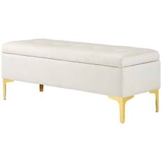 Sittbänk med förvaring 120 cm beige