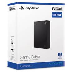 Seagate Game Drive PS4/PS5, 4TB, tragbare externe Festplatte, 2.5 Zoll, USB 3.0, schwarz, Modellnr.: STLL4000200