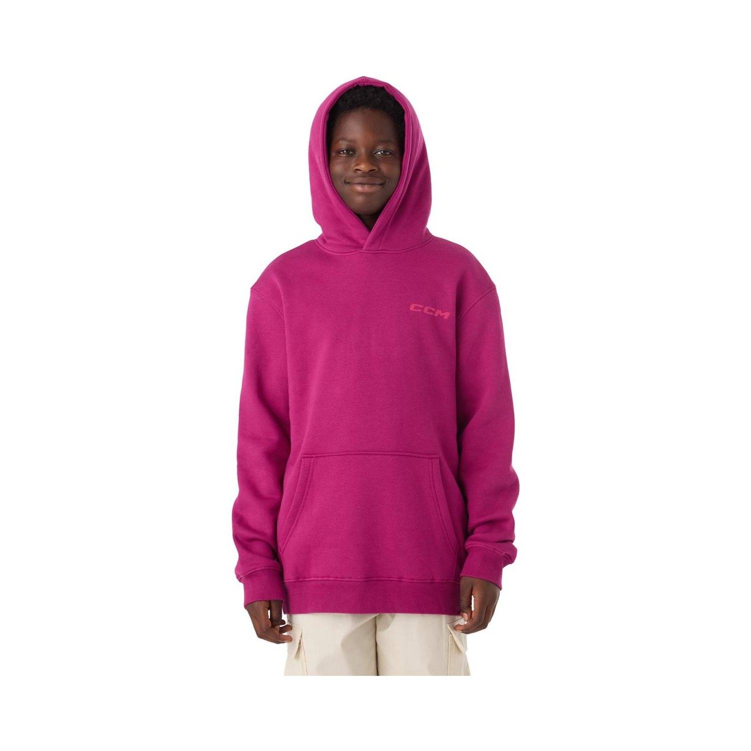 CCM Hoodie Casual Jr Boysenberry (L).