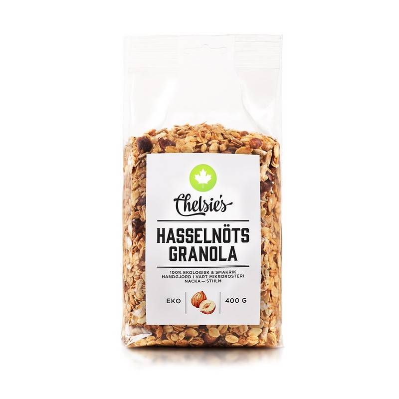CHELSIE'S GRANOLA HASSELNÖT eko