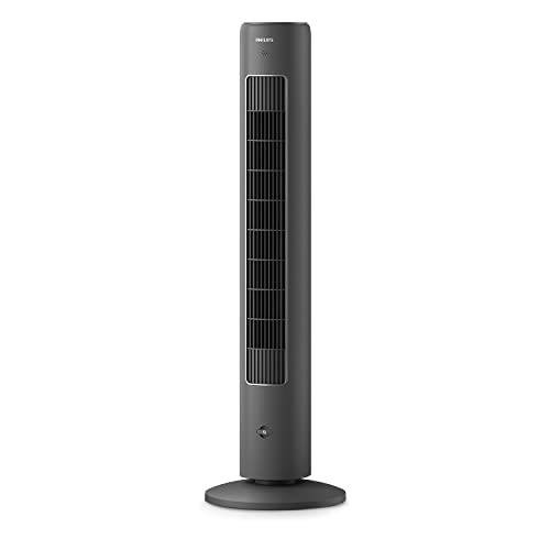 Philips tornfläkt 5000 Series oscillerande torn 105 cm, fjärrkontroll, timer, 3 hastigheter, 3 lägen, 40 W, kraftfullt men tyst luftflöde, lämplig för aromaterapi, mörkgrå (CX5535/11)