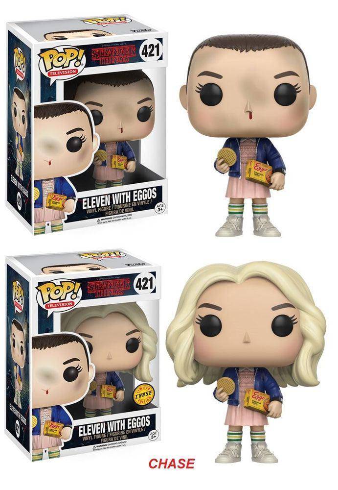 Stranger Things POP! TV Vinyl Figur Eleven med Eggos 9 cm Sortiment (6)