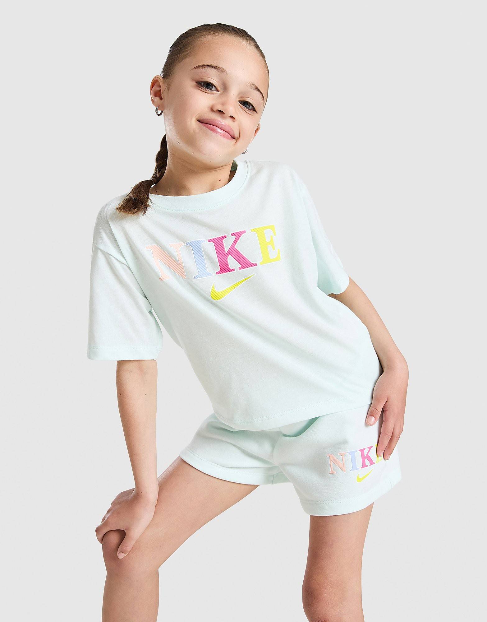 Nike Girls' Graphic T-Shirt/Shorts Set Children, Grøn