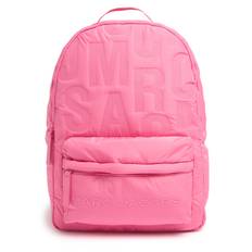 Monogram Embossed Poly Backpack - Fuchsia - 01