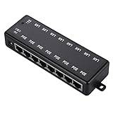 8 Port PoE Switch, 8 Port Gigabit Switch 8 Port PoE Gigabit Switch DC12V Till 48V med LED för PoE eller Non PoE Enheter Via en Ethernet-kabel