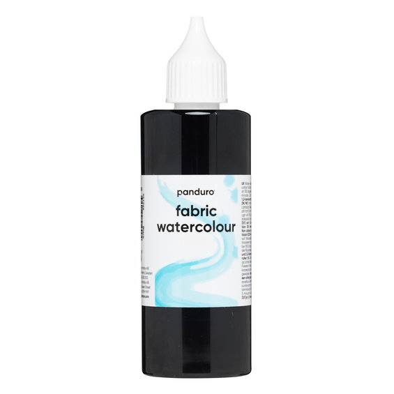 Fabric Watercolour 85 ml – svart textilfärg akvarell - Svart
