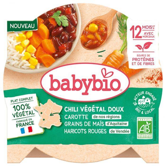 Babybio Gentle Vegetable Chili - Carrot Corn Red Beans 230 g