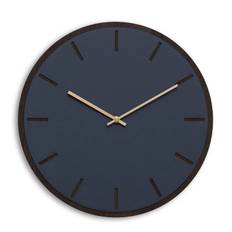 Hemverk Vægur Blå Mørk Eg Copper Ø38 cm