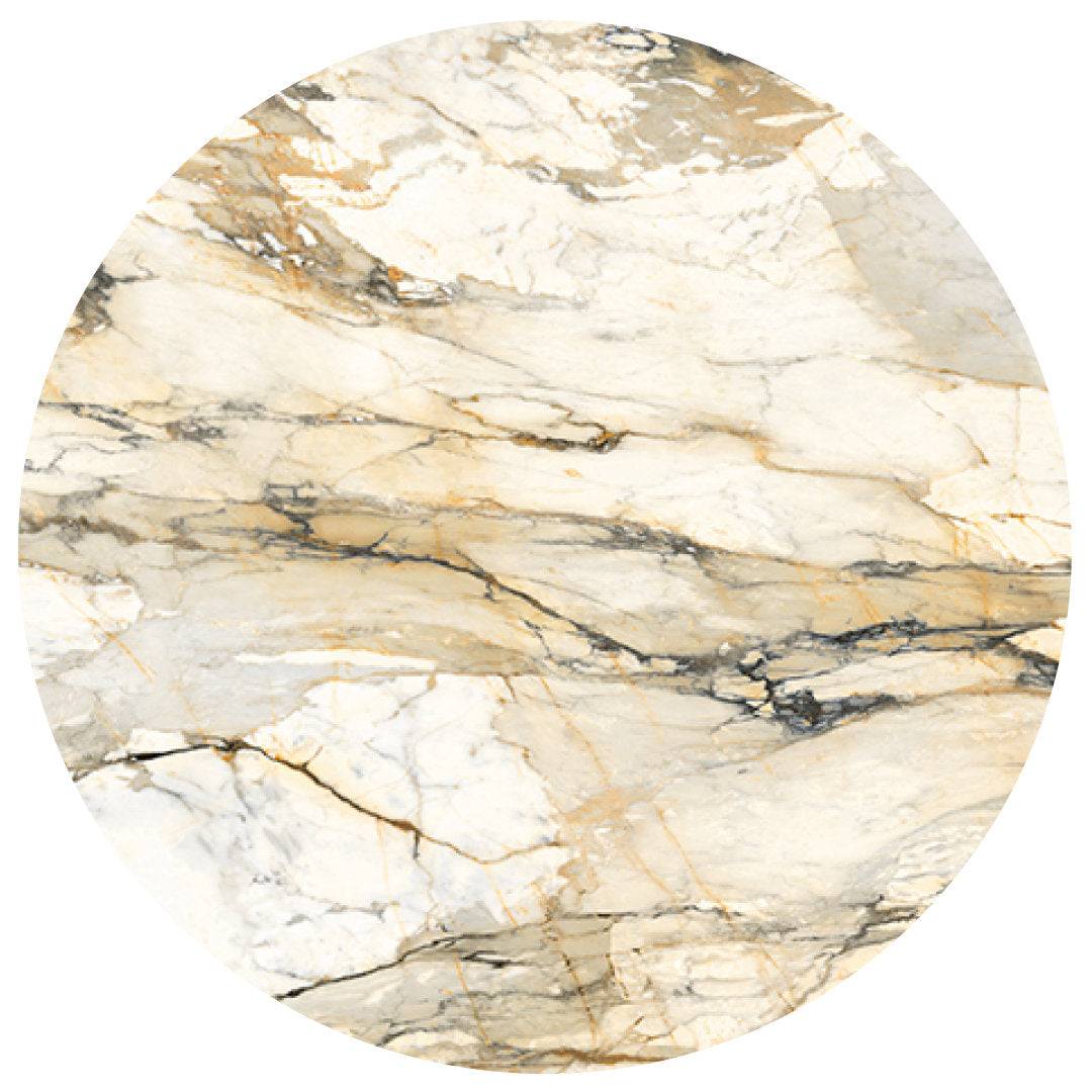 Flûte round spisebord - Ceramic - Sovet Italia