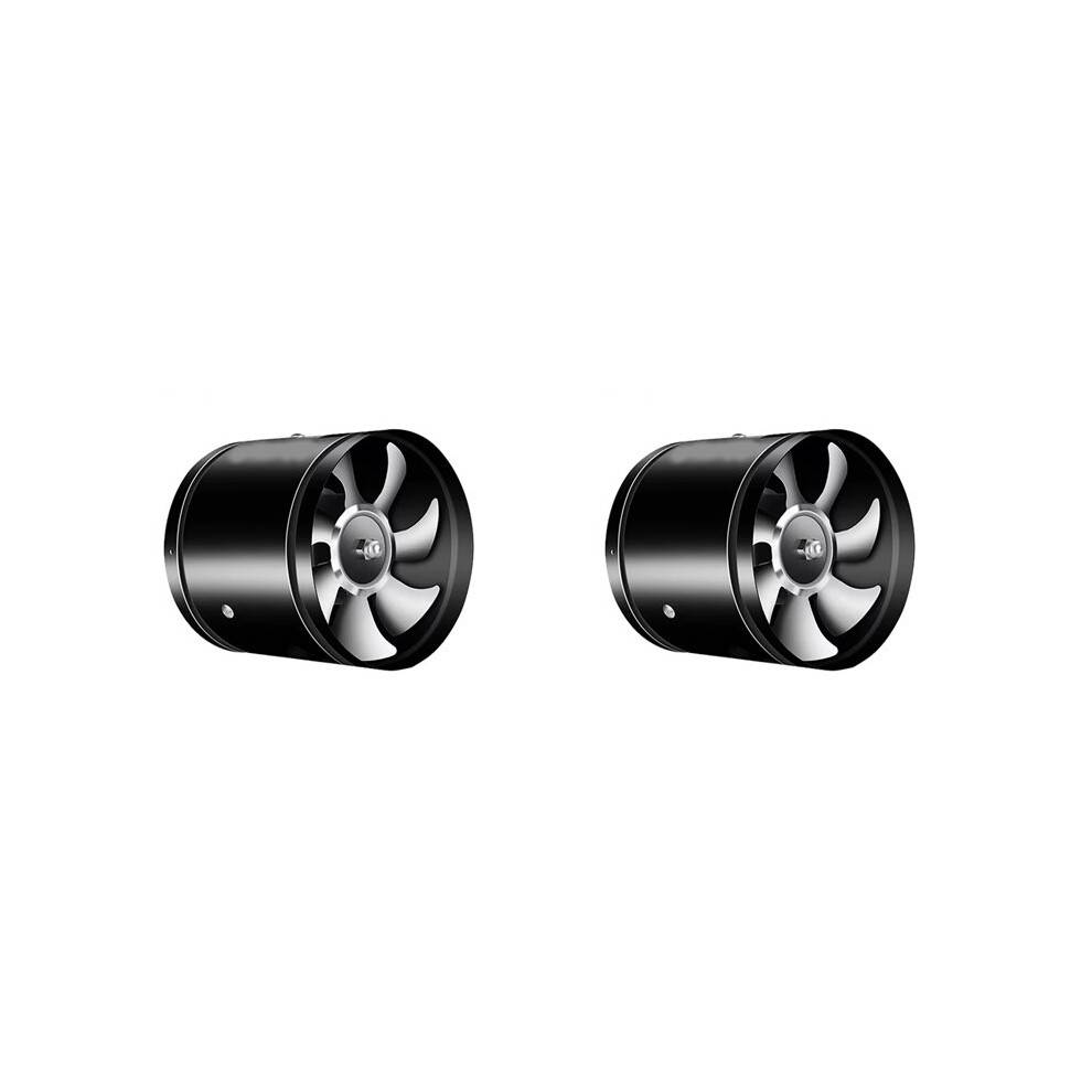 2X Pipe Exhaust Fan Air Ventilator Metal Pipe Ventilation Exhaust Fan Extractor Bathroom Toilet Wall Fan Duct Fan B