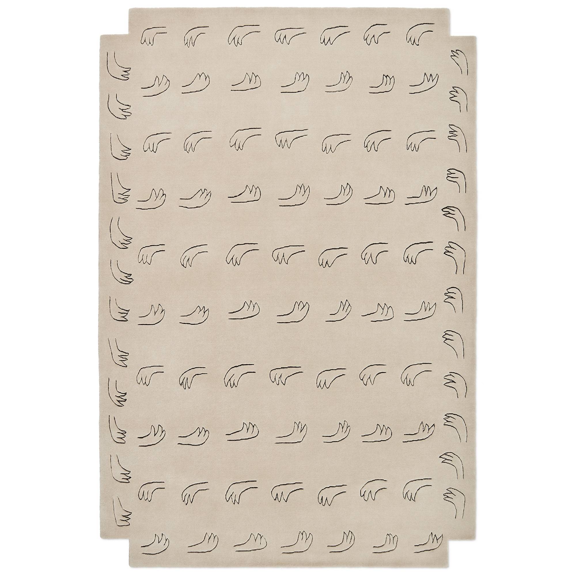 Nordic Knots - GC Hands Light Sand 250 x 350 cm - Mønstrede tæpper - Giancarlo Valle - Uld