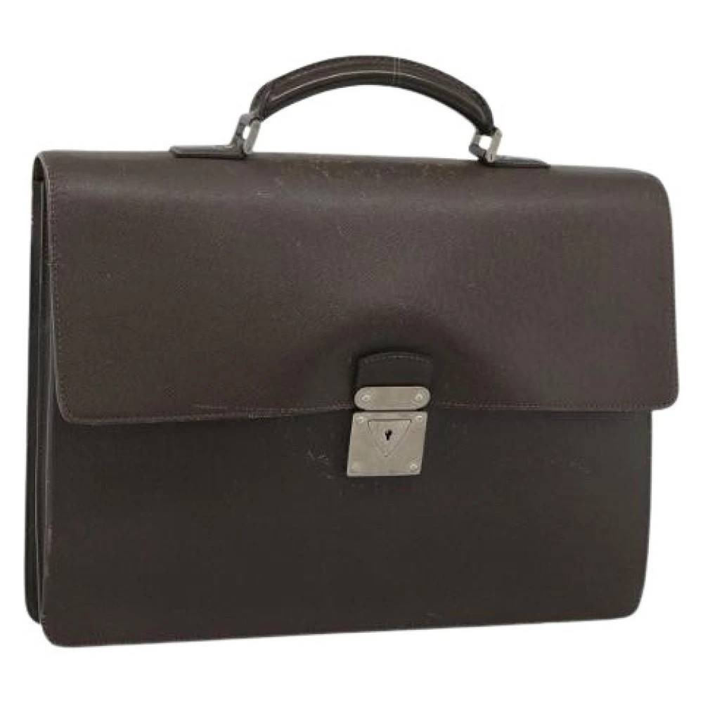 Louis Vuitton Vintage Pre-owned Business Taske - Vintage - Dame - Brun - ONE SIZE - Læder
