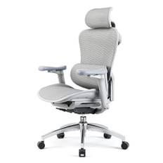 SIHOO Doro C300 ergonomisk kontorsstol med ultramjuka 3D-armstöd, dynamiskt ländryggsstöd för hemmakontorstol, justerbar ryggstöd skrivbordsstol (vit)