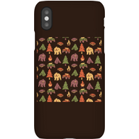 Pattern Camping Tree Fire Smores Tents Phone Case for iPhone and Android - Samsung S6 Edge - Snap Case - Matte