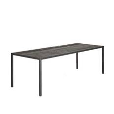 MDF Italia - Tense Material Table, 100x280, Carbonized Wood - Matbord