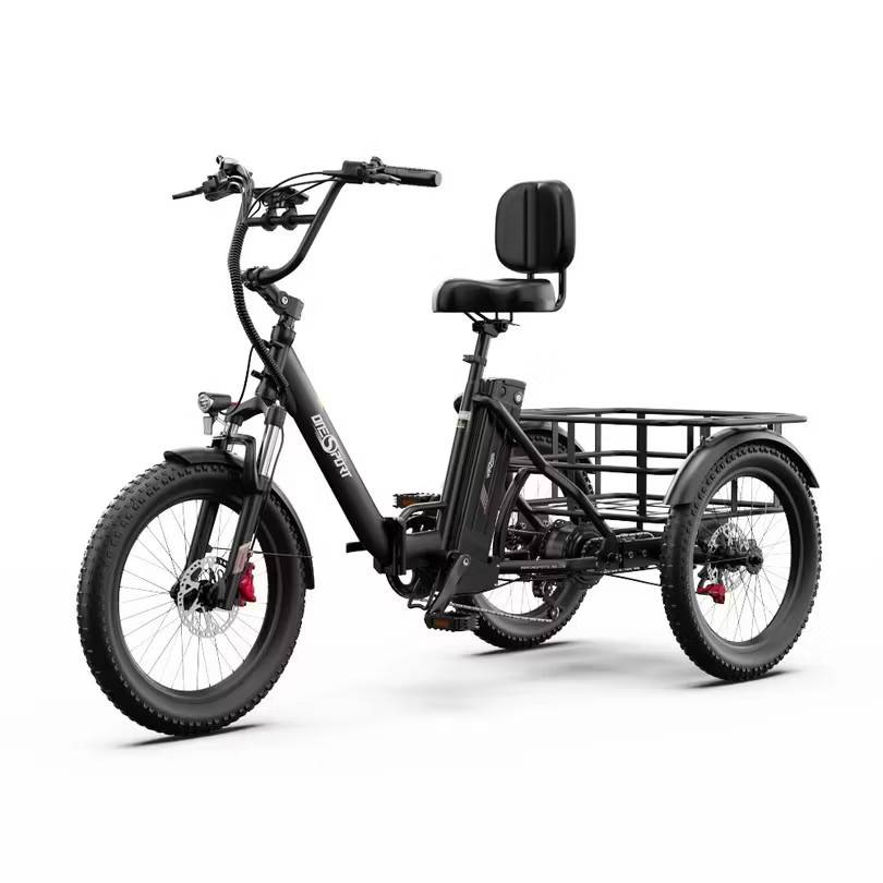 ONESPORT OT30 PRO – Trehjulig El-Cargo Cykel: Beige