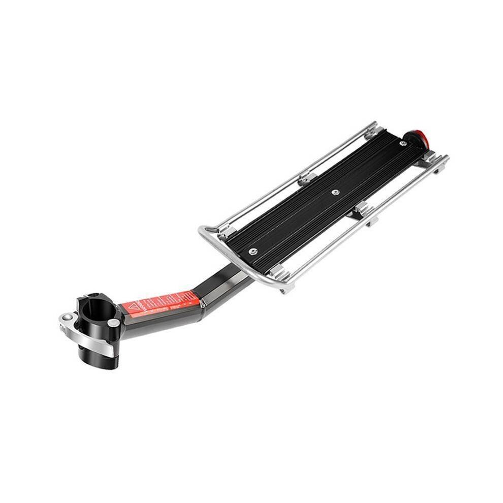 Bicycle Carrier Rack Bicycle Post Rear Shelf Mountain Road Bike Rear Mount Tail Aluminum Alloy Bag Support Black