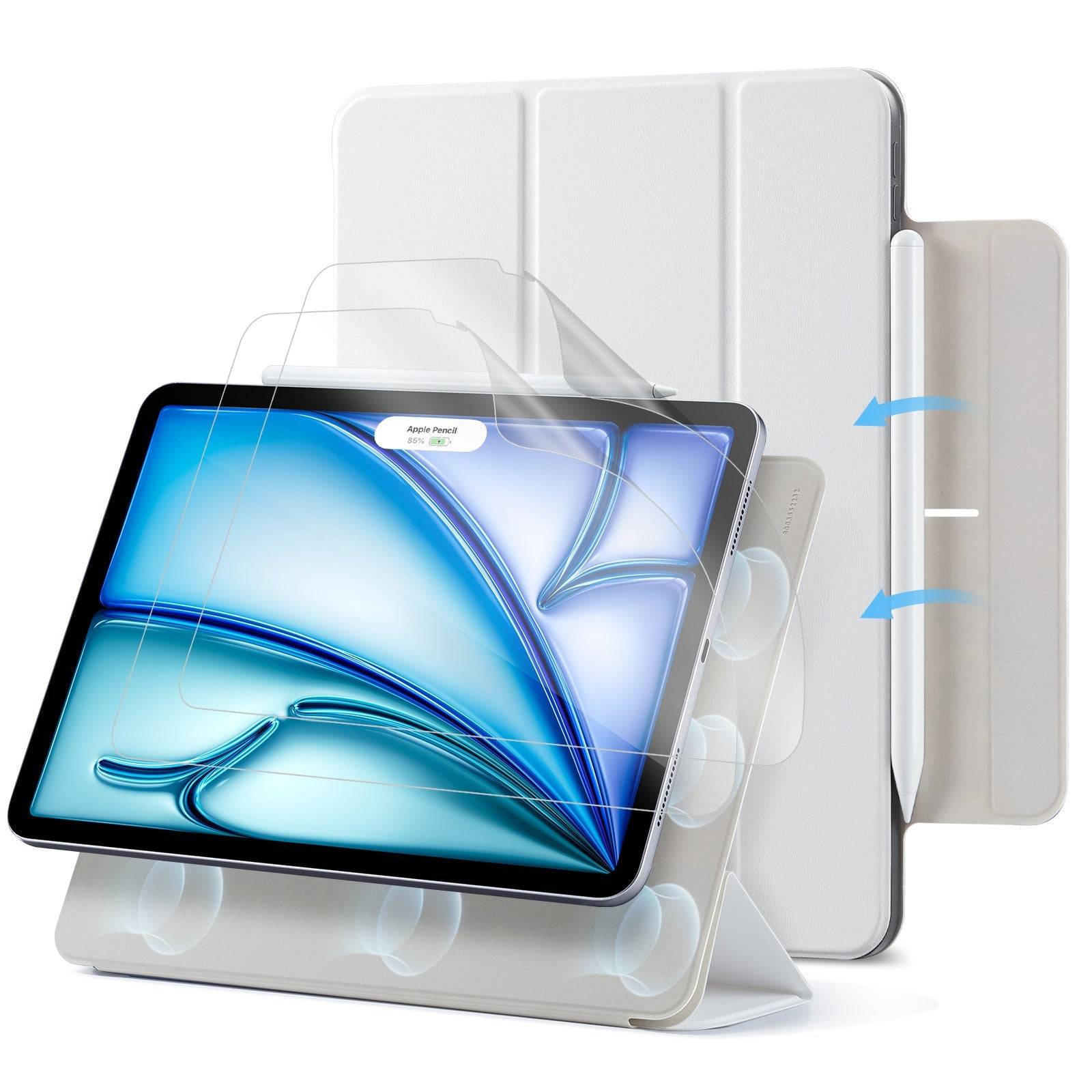 iPad Air 11ʺ (2025/2024) Rebound Art Bundle - Brilliant White - Brilliant White