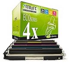 4 x MWT renoverad toner för HP LaserJet Pro 100 Color MFP M 175 p q a b r c e nw ersätter CE310A-13A