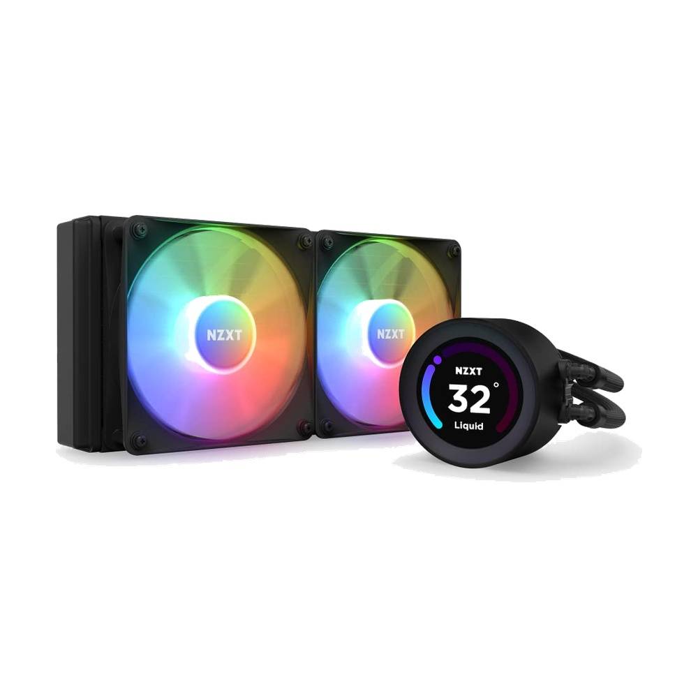 NZXT Kraken Elite 240 RGB Svart 240mm (2x120mm) AIO CPU-kylare med LCD (RETURVARA)