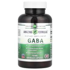 Gaba, 750Mg, 100 Veggie Capsules