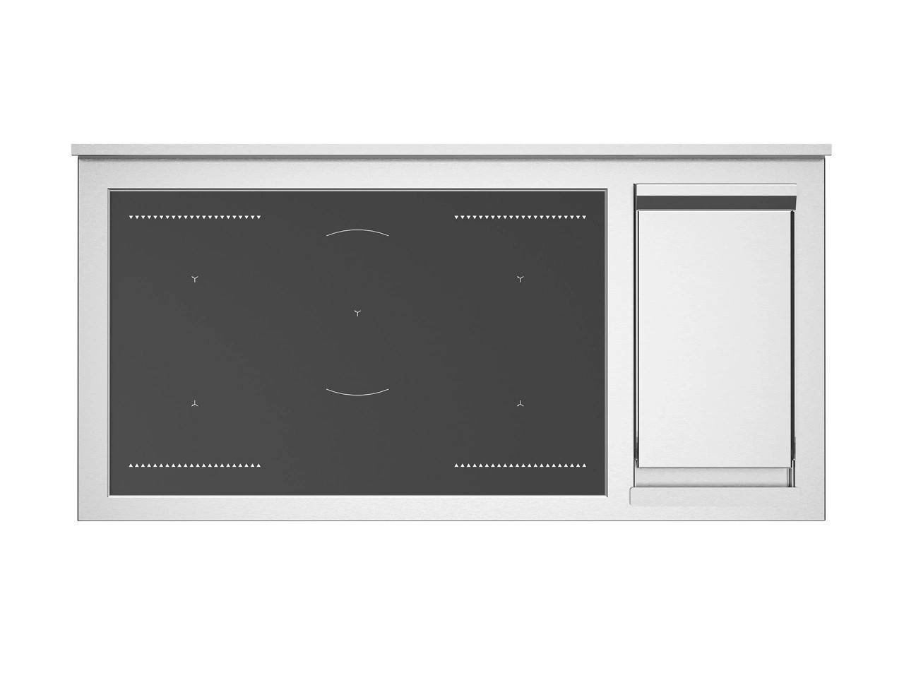 Bertazzoni, Heritage-serien, Induktionsspis, 120 cm, 5 zoner + elektrisk stekbor