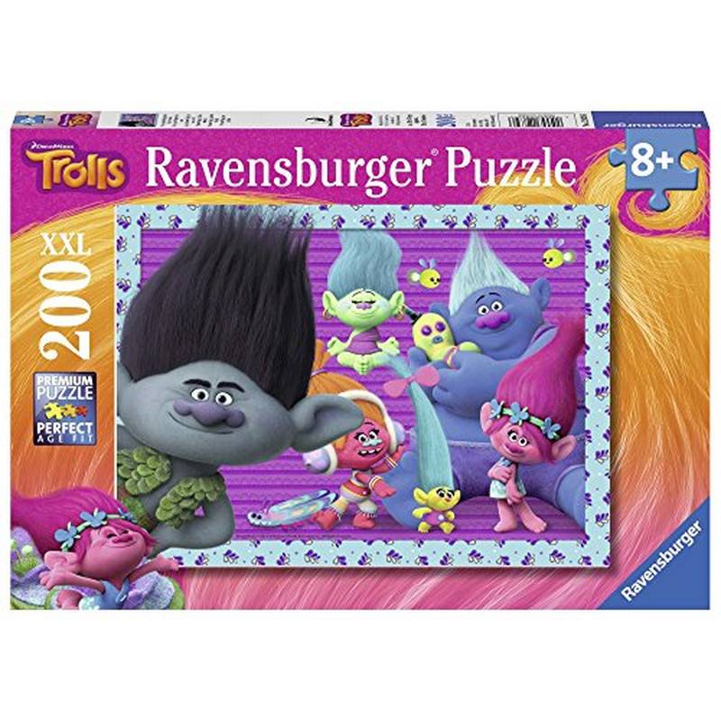 Ravensburger Puzzle 12839 Trolls Kinderpuzzle - 200 XXL-Teile